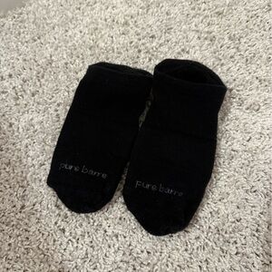 Pure Barre black sticky socks